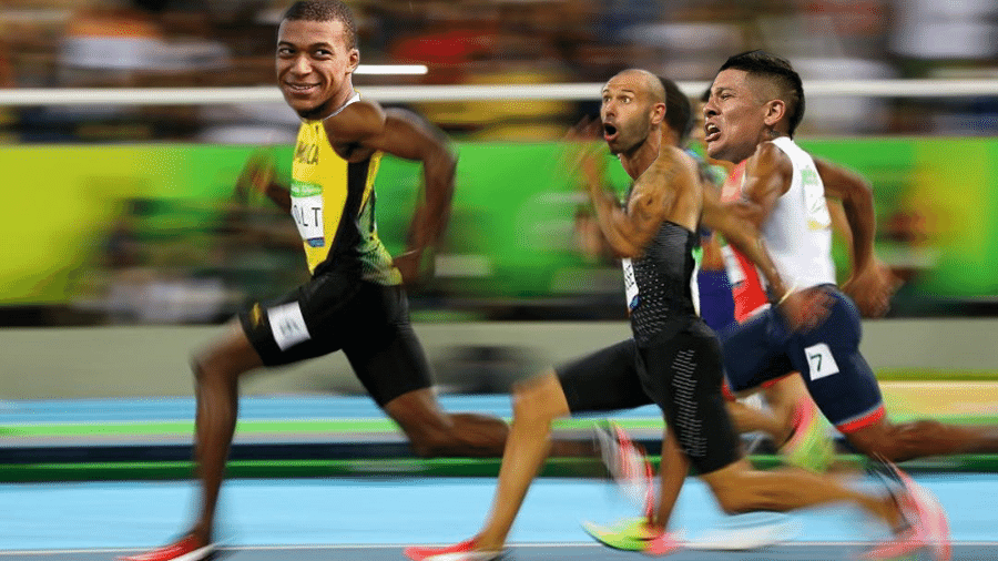 O francês fez Mascherano e Rojo comerem poeira durante todo o primeiro tempo - Reprodução/Twitter