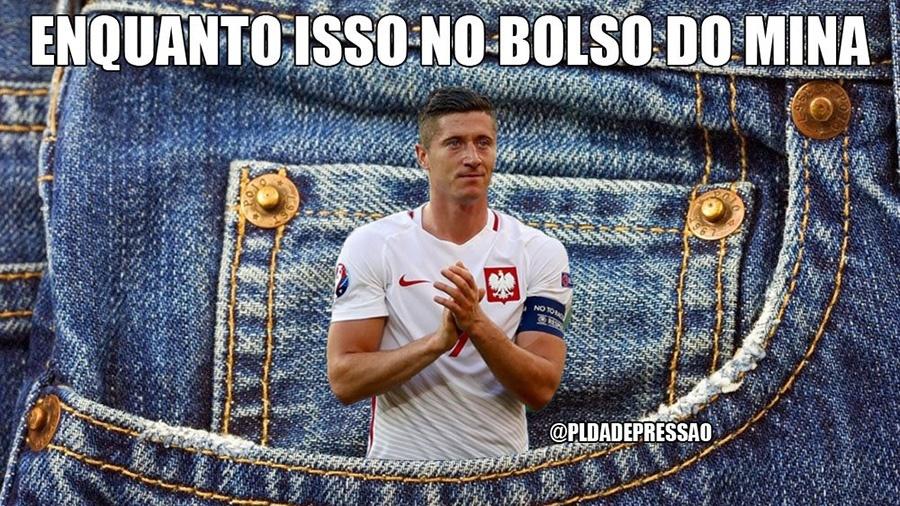 Impressionante como o Mina conseguiu dançar mesmo com o bolso cheio - Reprodução/Twitter