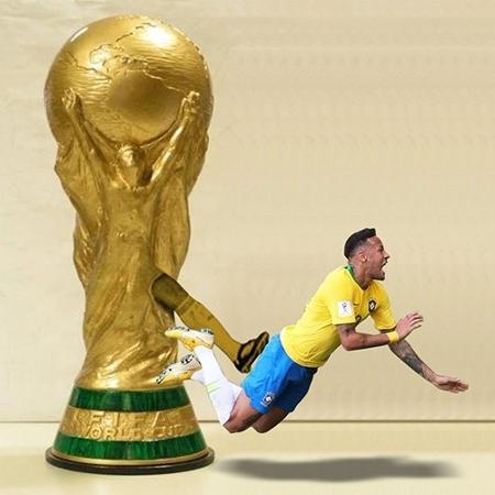 Depois do Neymar, foi a vez do Brasil cair na Copa - Reprodução/Twitter