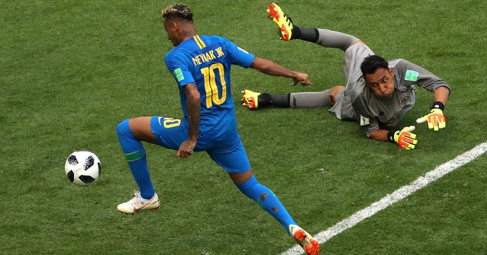 Neymar ampliou para o Brasil em partida difícil contra a Costa Rica