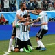 Jogadores da Argentina comemoram gol de Lionel Messi conra a Nigéria - Alex Livesey/Getty Images