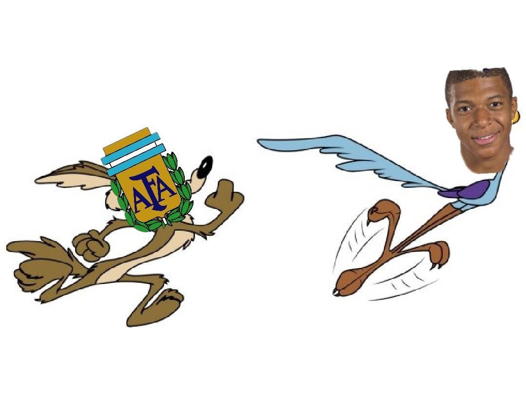 A Argentina chegou ao empate, mas precisa correr muito para parar o ataque francês - Reprodução/Twitter