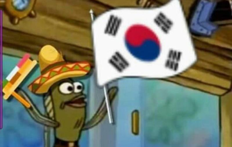 Já que a seleção do México deixou os torcedores na mão, o jeito foi torcer pela Coreia - Reprodução/Twitter