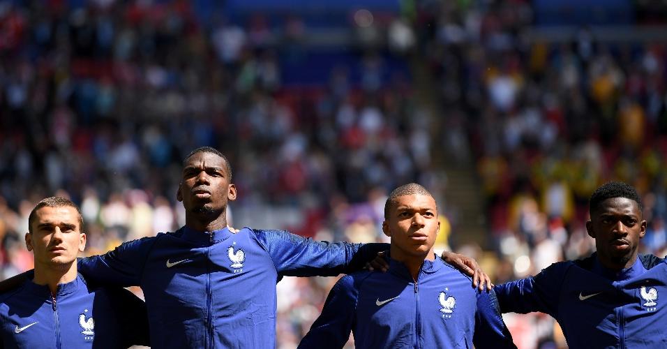 França chega para sua estreia no Mundial com uma excelente equipe, com Griezmann, Pogba, Mbappé, Dembelé, entre outros