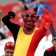 Torcedor da Bélgica se fantasia de diabo antes de jogo contra o Brasil - Catherine Ivill/Getty Images