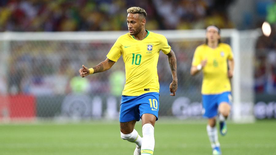 O atacante Neymar, do Brasil, em duelo contra a Sérvia - Maddie Meyer/Getty Images