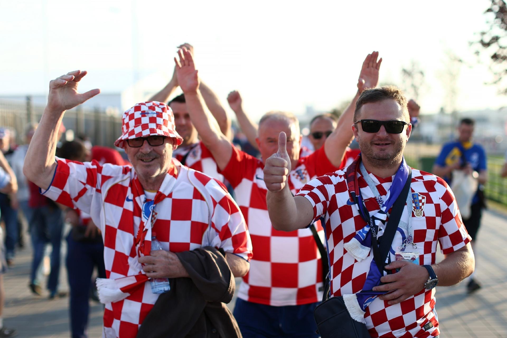 Torcedores da Croácia se preparam para mais uma partida da equipe nacional - Jan Kruger/Getty Images