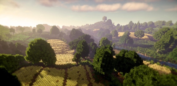 Fãs levaram um ano para construir o Condado em "Minecraft" - Divulgação