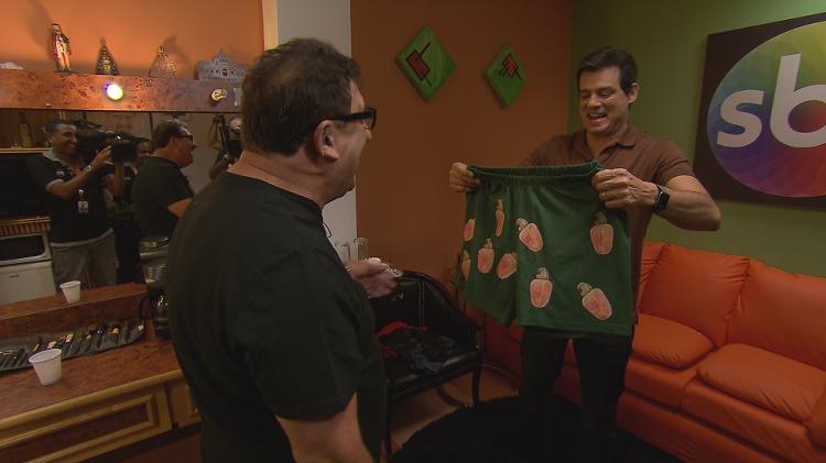 Celso Portiolli e Ratinho nos bastidores do SBT - Divulgação/SBT - Divulgação/SBT