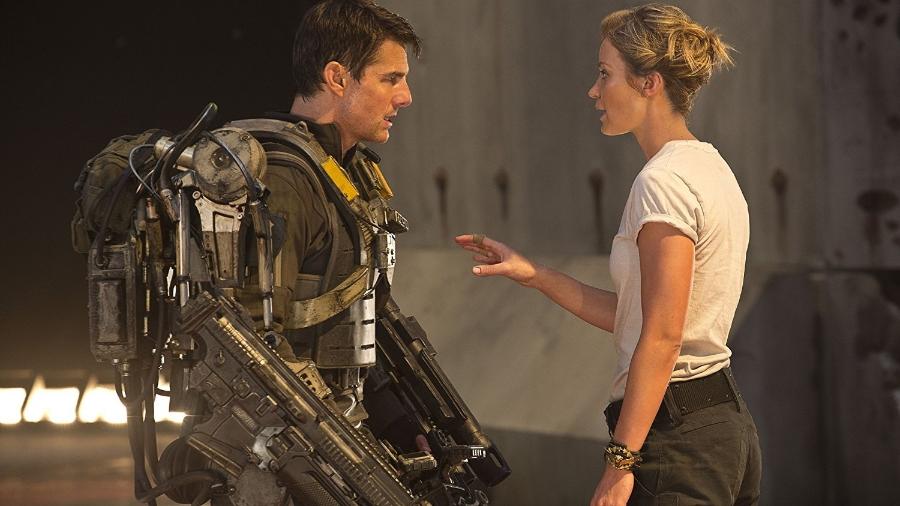 Tom Cruise e Emily Blunt em cena de "No Limite do Amanhã" (2014) - Divulgação