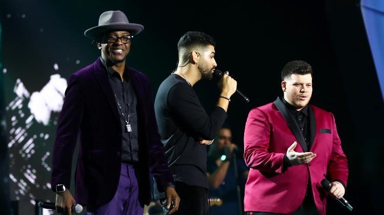 Mumuzinho e Ferrugem em participação no show de Dilsinho - Roberto Filho / Brazil News - Roberto Filho / Brazil News