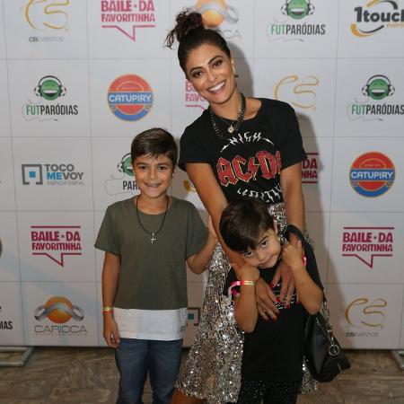 Juliana Paes prestigia o Baile da Favoritinha com os filhos Pedro e Antonio no Rio - Reginaldo Teixeira/CS Eventos Divulgacao - Reginaldo Teixeira/CS Eventos Divulgacao