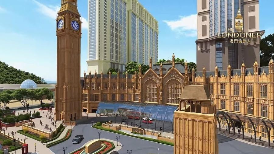 Prévia do hotel Londoner Macau, a ser inaugurado na China em 2020 - Divulgação/Londoner Macao