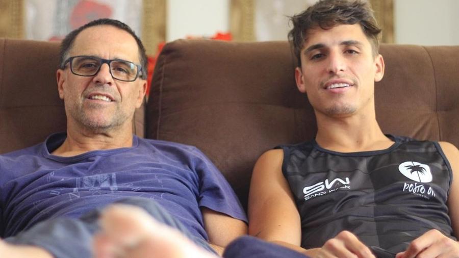 Felipe Prior e o pai, Edmir - Reprodução/Instagram