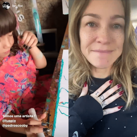 Luana Piovani e a filha Liz - Reprodução/Instagram