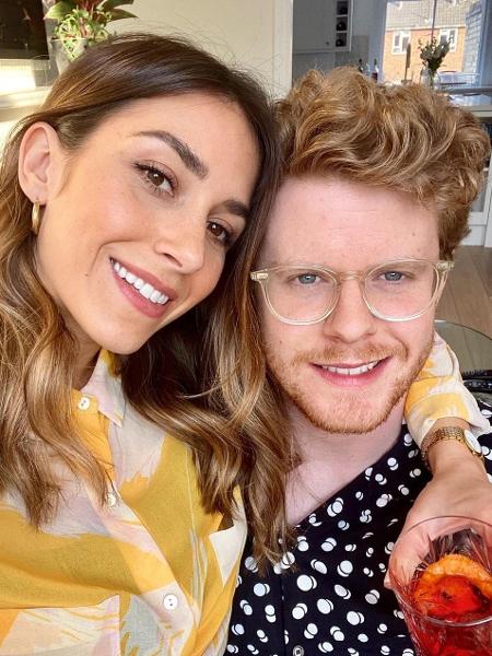 Athina Andrelos, ex-namorada de Ed Sheeran e seu noivo - Reprodução/Instagram