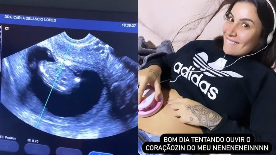 Bianca Andrade mostrou o ultrassom no Instagram Stories - Reprodução/Instagram
