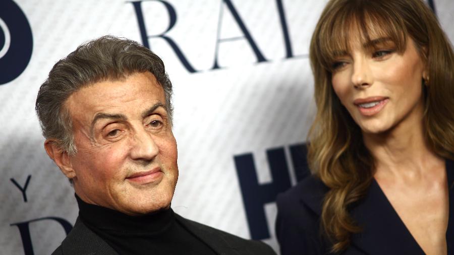 Sylvester Stallone e a ex-mulher, Jennifer Flavin, em 2019 - Tommaso Boddi/Getty Images