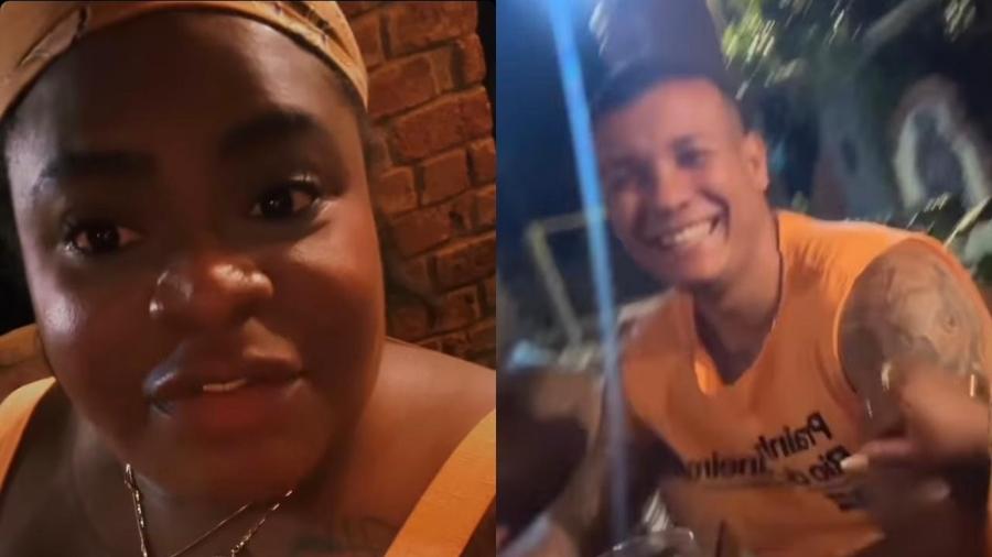 Jojo Todynho gravou vídeos de papo com amigos e o namorado na noite de ontem, no Rio; ele riu da fala da amada - Reprodução/ Instagram @jojotodynho