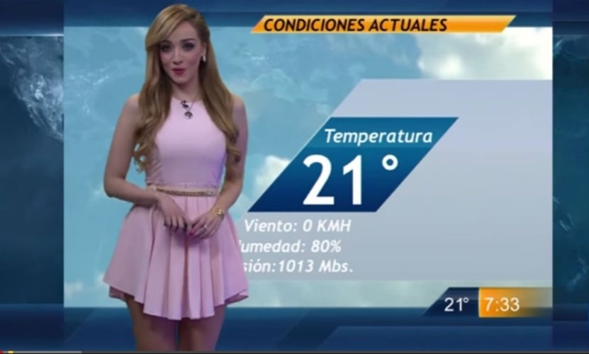 25.jun.2015 - Moças do tempo da Televisa