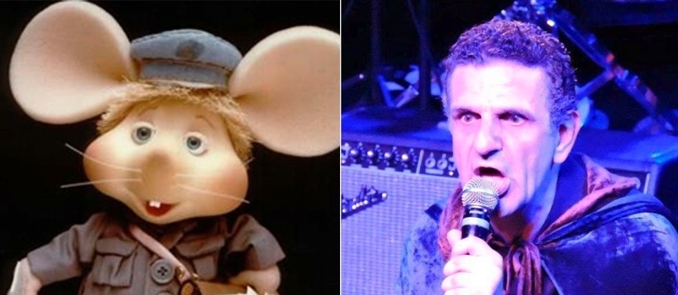 Topo Gigio, famoso ratinho criado na Itália, foi manipulado e dublado no Brasil por Laert Sarrumor, ator, cantor e fundador do grupo Língua de Trapo - Montagem/UOL