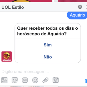 UOL Estilo Horóscopo Messenger passo 2 - Reprodução - Reprodução