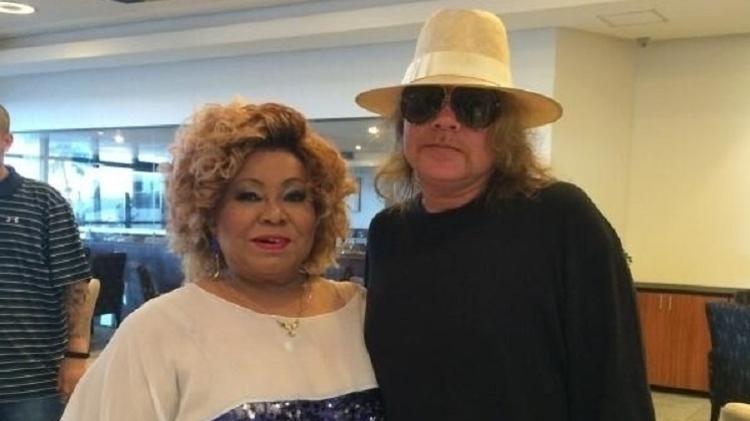 Alcione e Axl Rose se encontram em 2014: início de amizade - Reprodução - Reprodução
