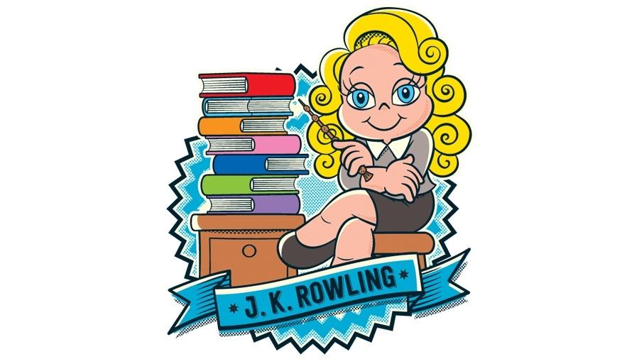 J.K. Rowling ganhou um novo visual com o estilo dos personagens da Turma da Mônica; autora completou 52 anos - Reprodução