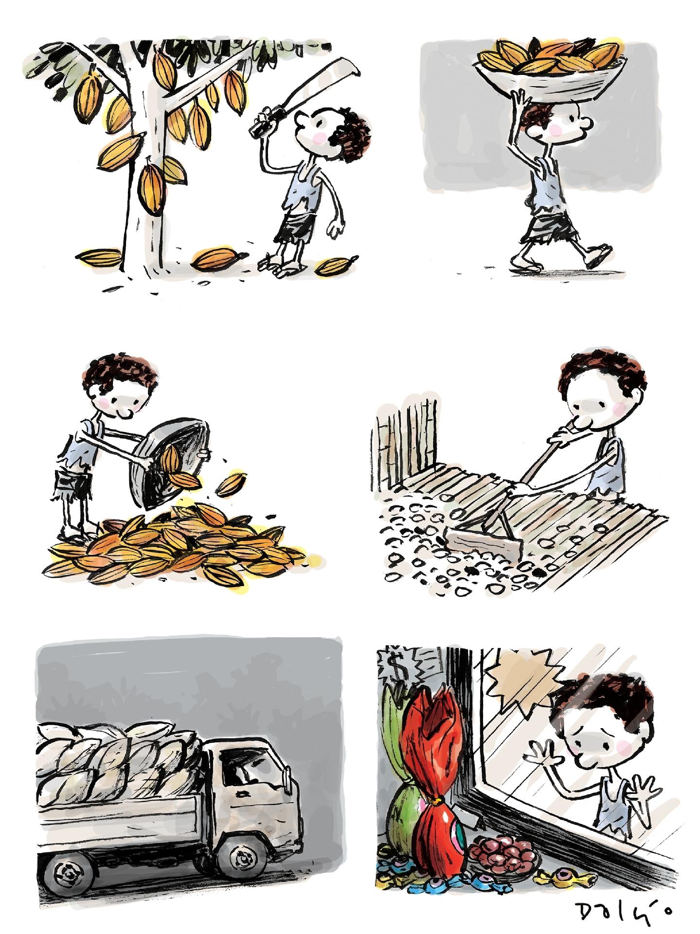 Charge feita pelo brasileiro Dalcio Machado - Divulgação