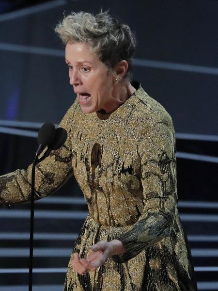 Frances McDormand recebe o seu Oscar por "Três Anúncios Para Um Crime" - Reuters - Reuters