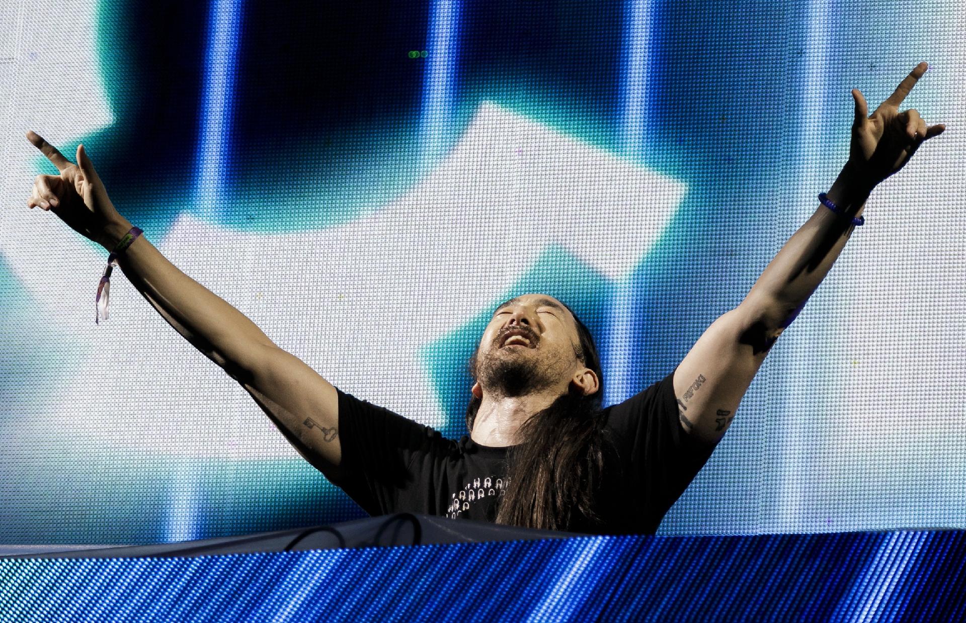 Steve Aoki se apresenta no Lollapalooza Brasil 2019, no Autódromo de Interlagos, em São Paulo - Mariana Pekin/UOL