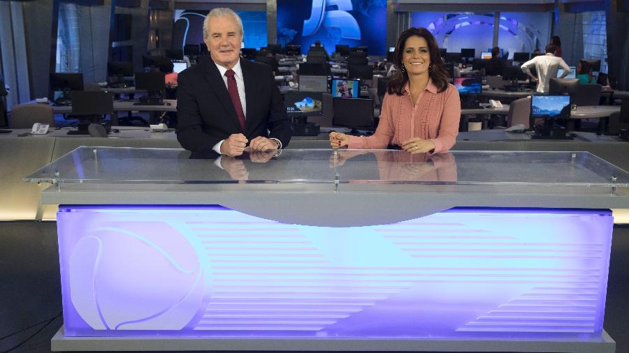 Celso Freitas e Adriana Araújo, os apresentadores do "Jornal da Record" - Antonio Chahestian/RecordTV