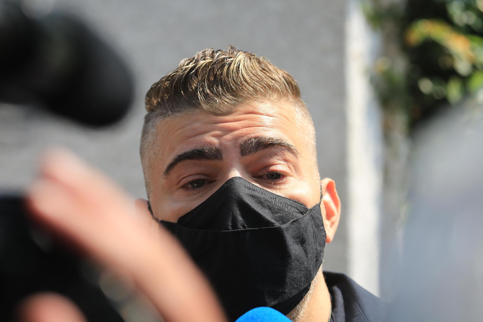 Rafael Vanucci no velório de Vanusa - Amauri Nehn/Brazil News