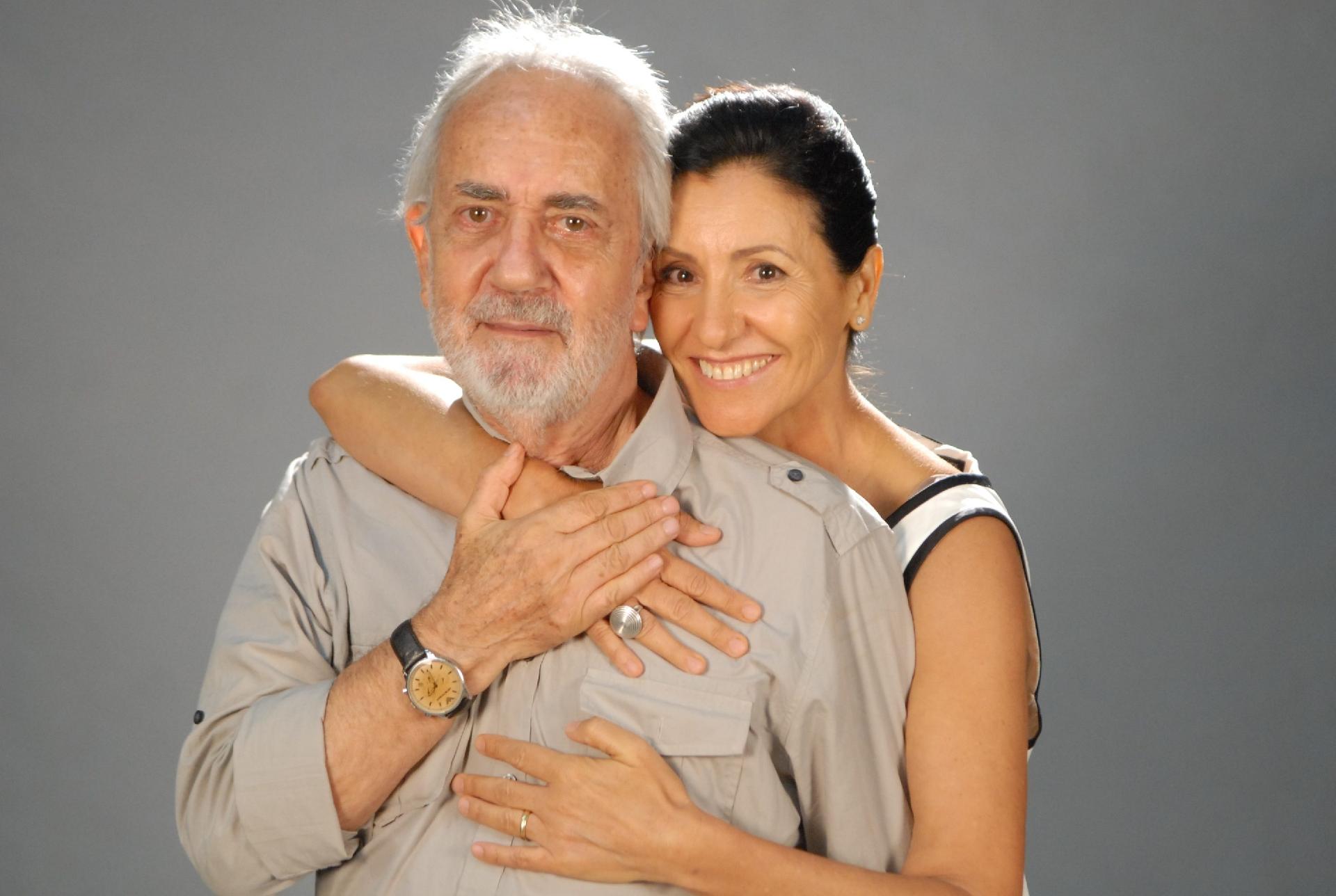 Paulo José e Cássia Kiss Magro na cobertura de "Morde & Assopra" - TV Globo / Marcio Nunes