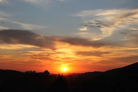 Pôr do sol visto da varanda das suítes Pôr do sol visto da varanda das suítes
