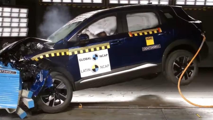 Novo Nissan Kicks em crash test do Latin NCAP Novo Nissan Kicks em crash test do Latin NCAP