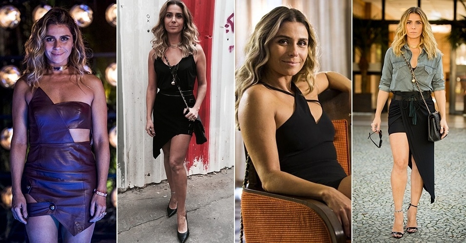 Atena, interpretada por Giovanna Antonelli na novela "A Regra do Jogo", da Globo, expressa sua personalidade por meio de um estilo moderno e sexy. As roupas assimétricas, com recortes vazados, tiras e construções  elaboradas estão entre suas favoritas. Se você curte os looks de Atena, veja a seguir peças assimétricas semelhantes às usadas pela personagem - Divulgação