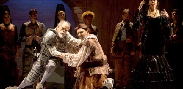 Ensaio da ópera Dom Quixote, de Jules Massenet, no Theatro São Pedro, em São Paulo - Heloisa Bortz/Divulgação - Heloisa Bortz/Divulgação