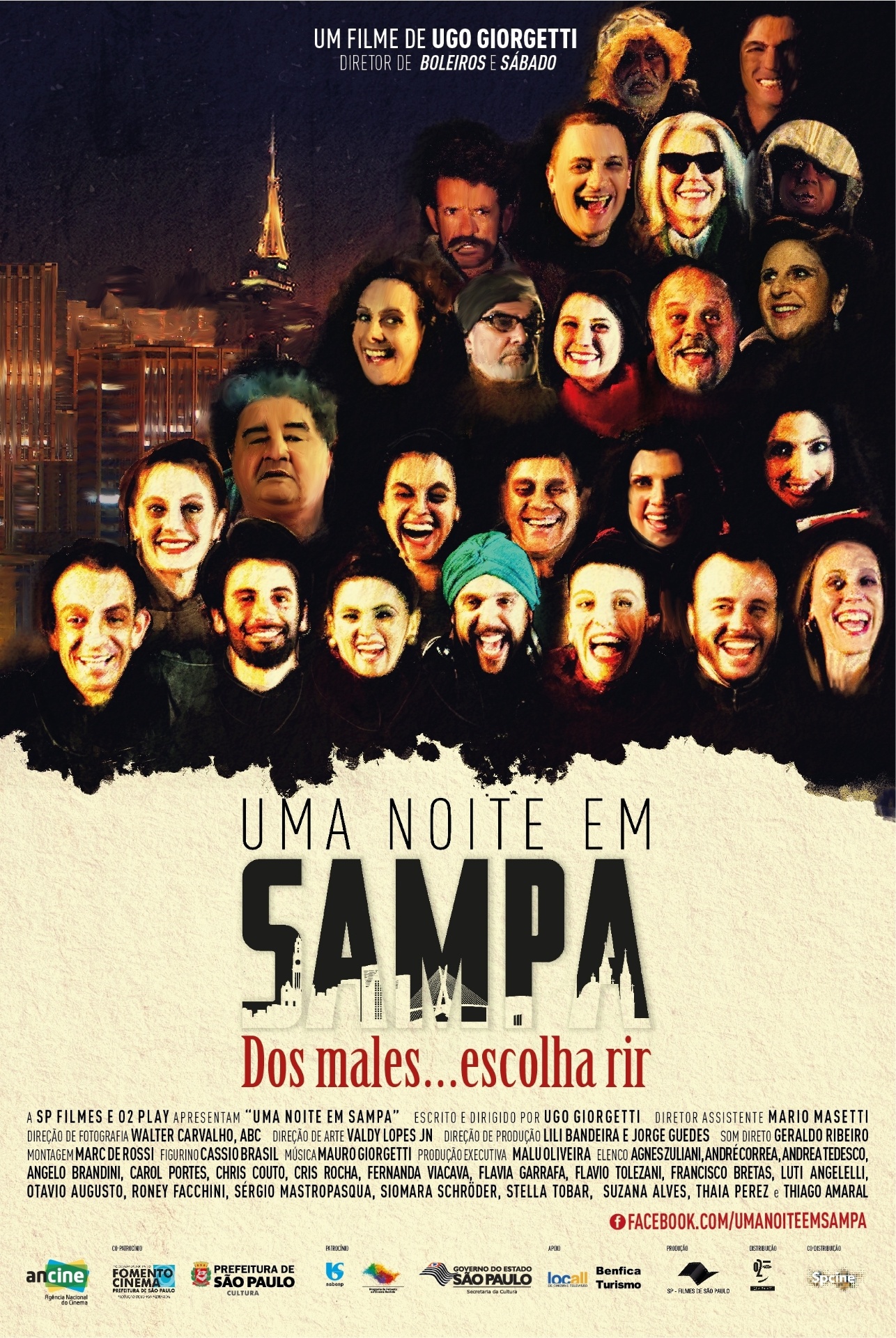 Pôster do filme "Uma Noite em Sampa" - Divulgação
