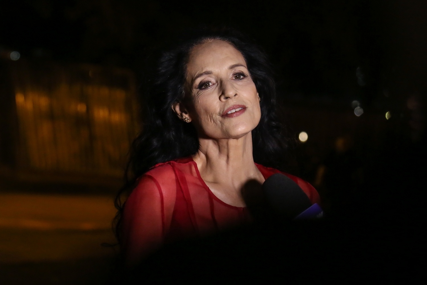 24.ago.2016 - A atriz Sonia Braga, protagonista do filme "Aquarius", de Kleber Mendonça Filho, no cinema Reserva Cultura, em Niterói - Roberto Filho/Brazil News