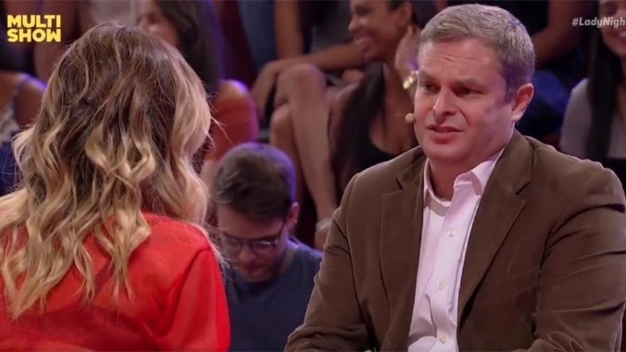 O advogado Ricardo Brajterman também não escapou das perguntas de Tata Werneck. - Reprodução/Multishow