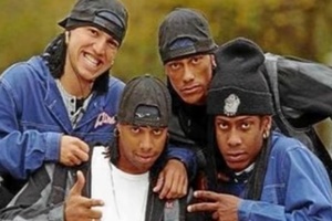 Fly na época do You Can Dance com Kall, Tom e Cadu - Reprodução - Reprodução