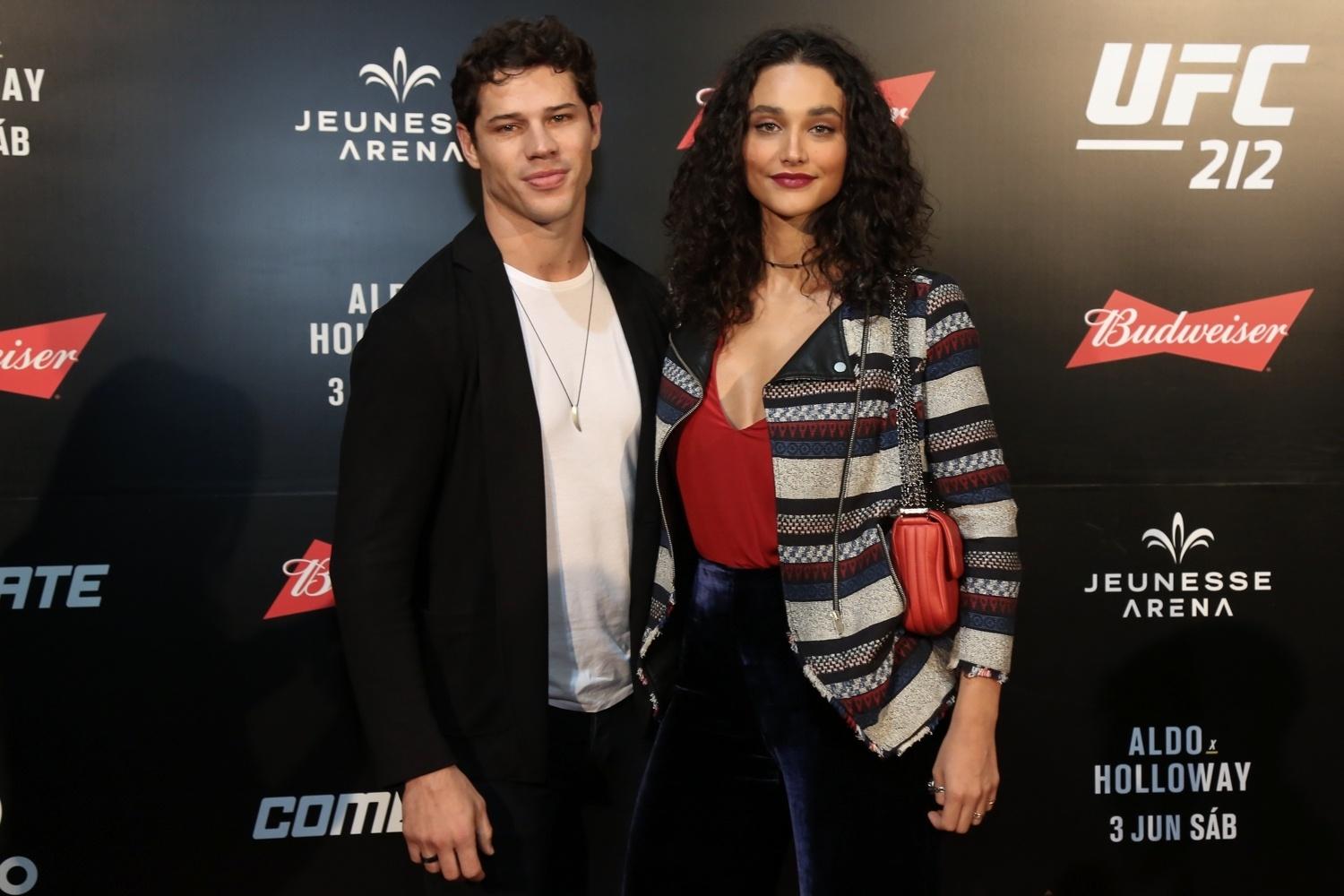 José Loreto e Débora Nascimento no UFC 212 que aconteceu na Jeunesse Arena na Barra da Tijuca, no Rio  - AgNews