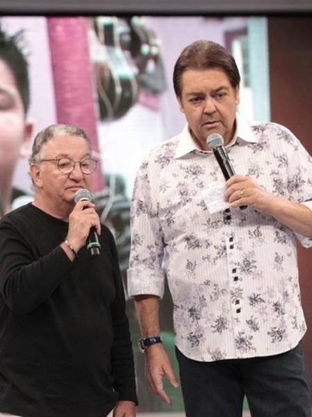 Caçulinha e Faustão nos tempos do "Domingão" - TV Globo/Divulgação