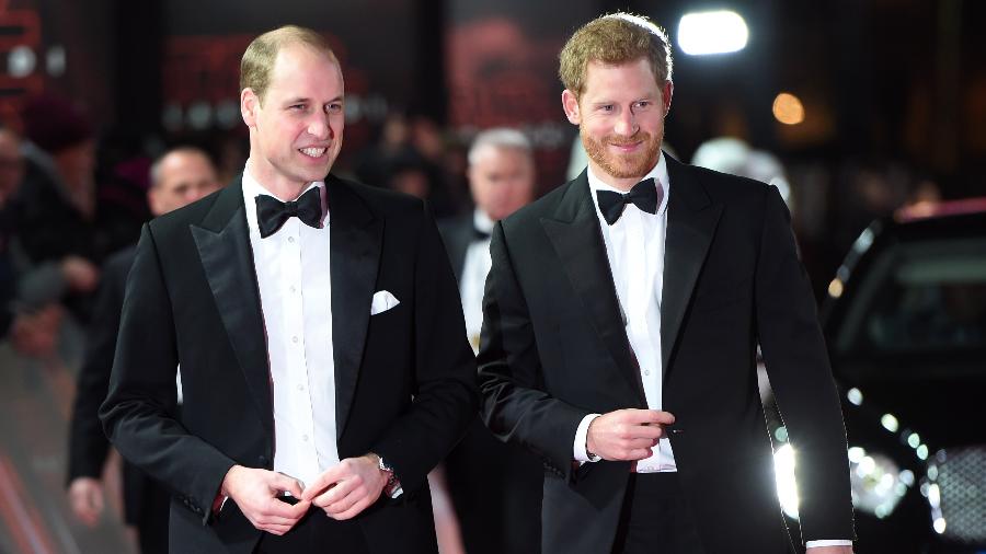 Os príncipes William e Harry - Getty Images