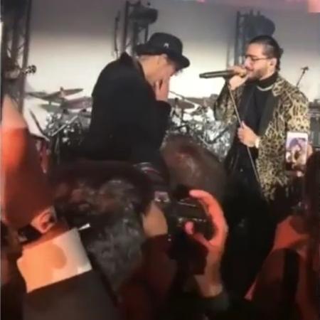 Neymar chora com "Parabéns a Você" cantado por Maluma em sua festa de aniversário em Paris - Reprodução/Instagram - Reprodução/Instagram