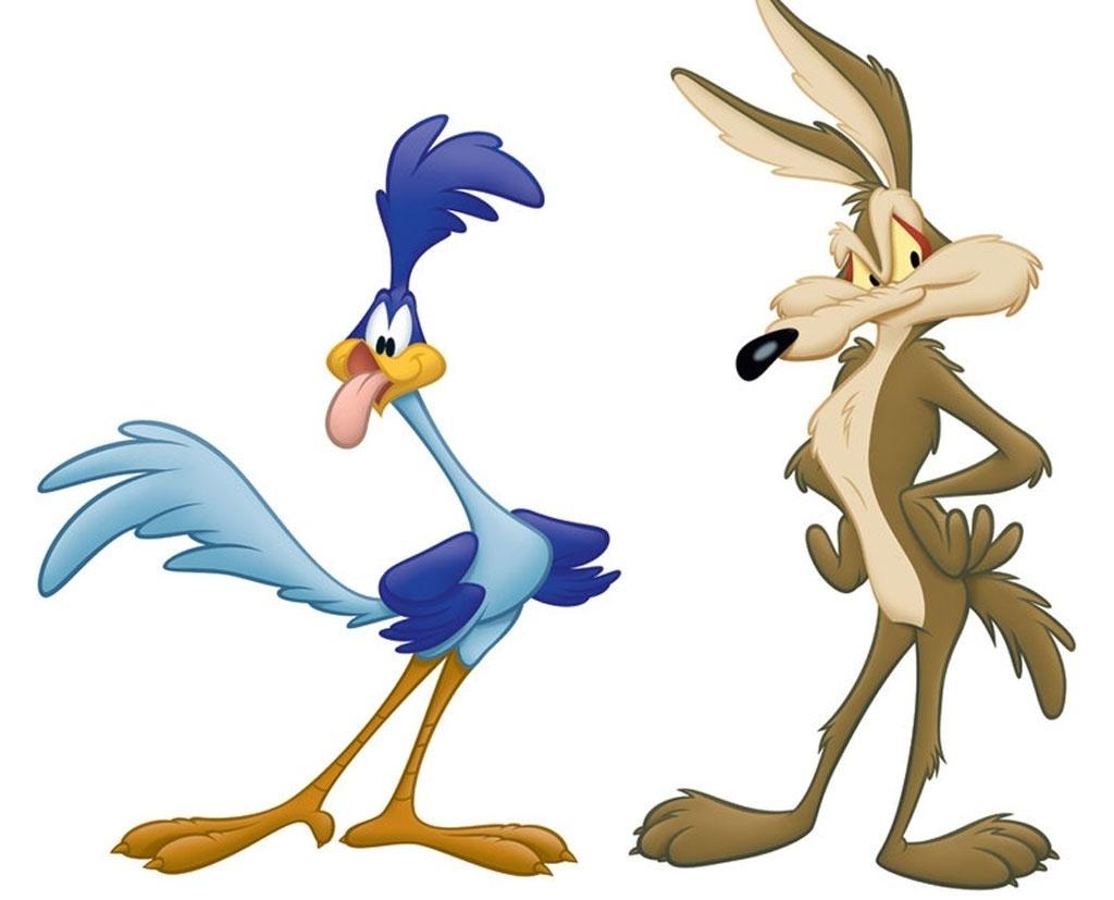 Famosos personagens animados Papa-Léguas e Coiote - Divulgação