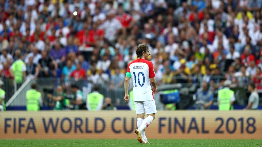 Luka Modric, da Croácia, durante a final da Copa do Mundo da FIFA 2018 - Getty Images