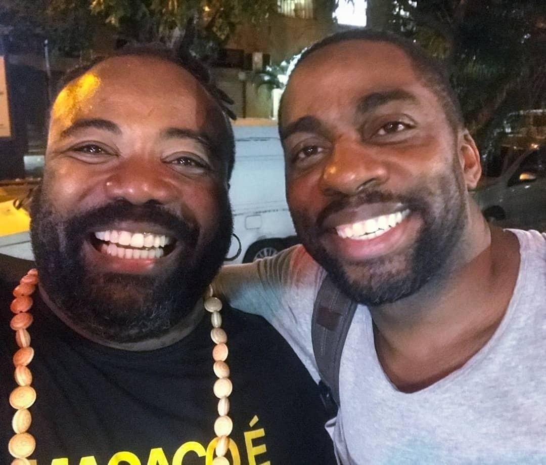 Rodrigo ao lado de Lázaro Ramos - Reprodução/Instagram