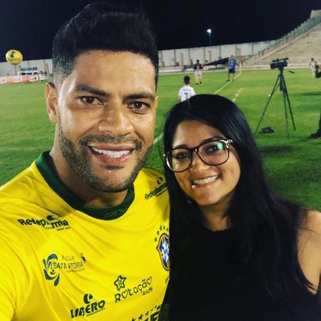 O jogador Hulk com sua irmã Gilvânia Vieira - Reprodução/Instagram - Reprodução/Instagram